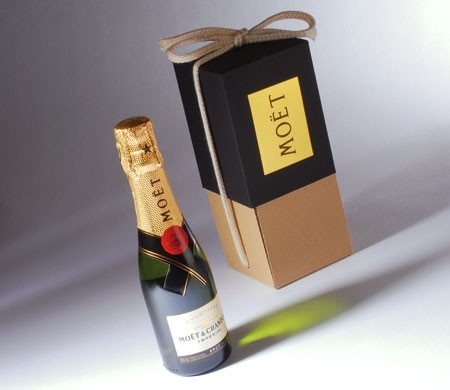 Box for small champagne bottles
