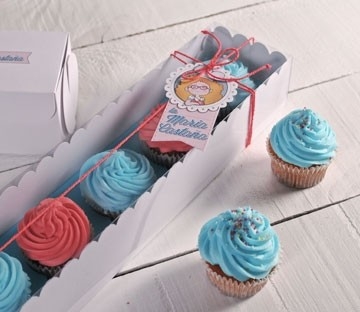Rectangular boxes for 5 cupcakes