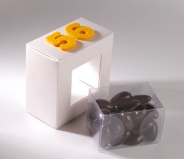 Transparent box for chocolates