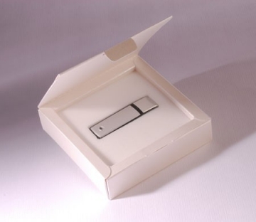 Square gift box for USB stick
