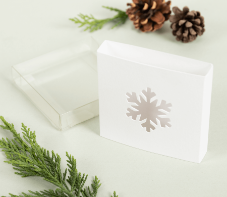Box for Sweets with an Original Die Cut Figure 