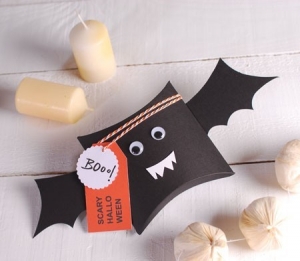Bat-shaped box for Halloween
