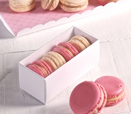 Macaron boxes with clear lid | SelfPackaging