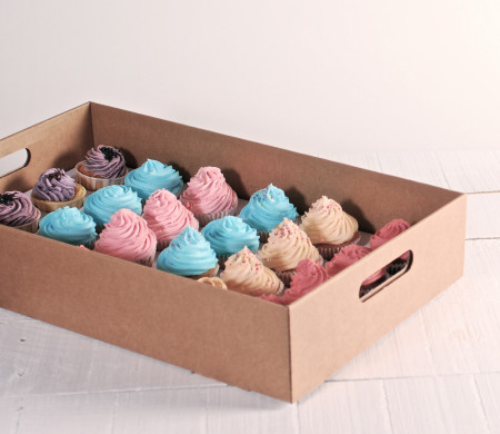 Vassoio in cartone per cupcakes