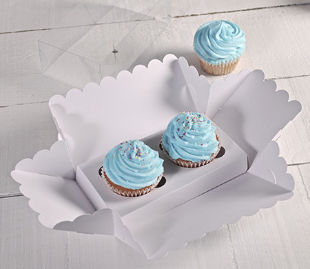 Boîtes Hautes pour deux Cupcakes Boîtes Hautes pour deux Cupcakes