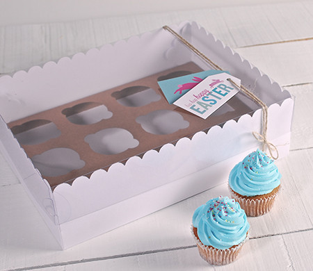 Scatole Alte per 12 Cupcake | Packaging Bakery Premium