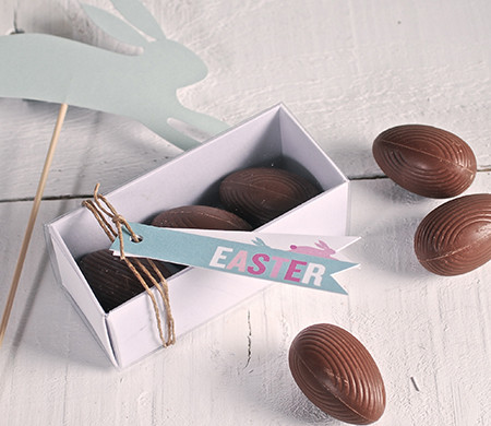 Caja Rectangular para Huevos de Pascua