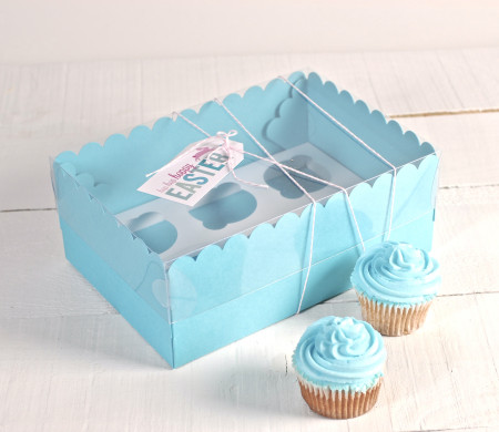 Cajas para 6 Cupcakes Altos Cajas para 6 Cupcakes Altos