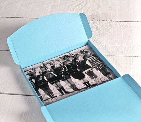 Caja para Fotos en Azul Claro Caja para Fotos en Azul Claro