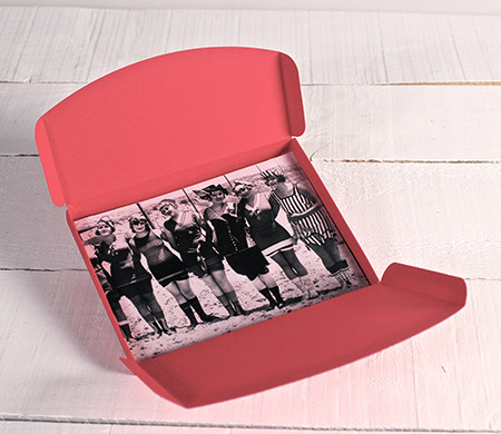 Red box for photos