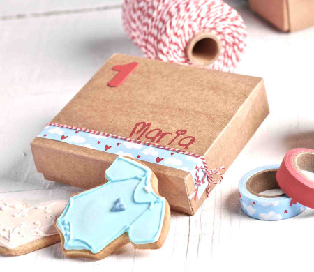 Square box for christenings