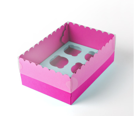 Caja para 6 Cupcakes, Magdalenas o Cookies