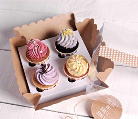 Box for 4 cupcakes