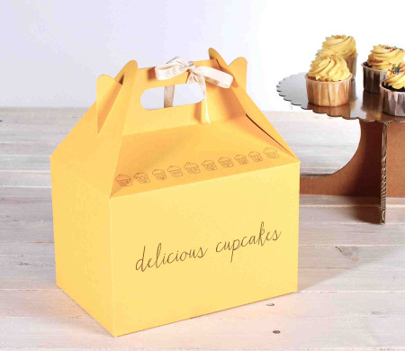 Yellow picnic box for events | Packaging ideas