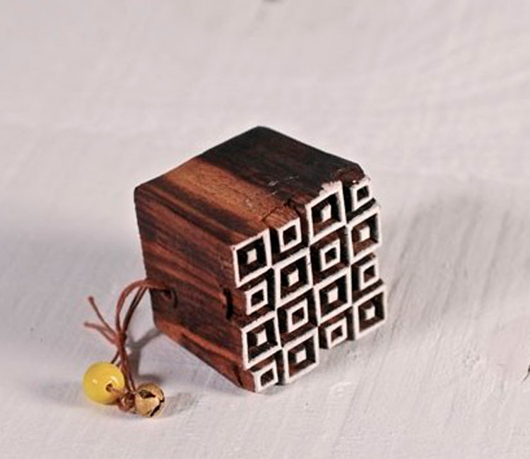 Geometric woodblock stamp 3 Geometric woodblock stamp 3