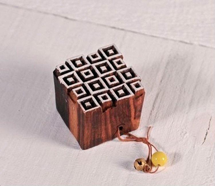Geometric woodblock stamp 3 Geometric woodblock stamp 3
