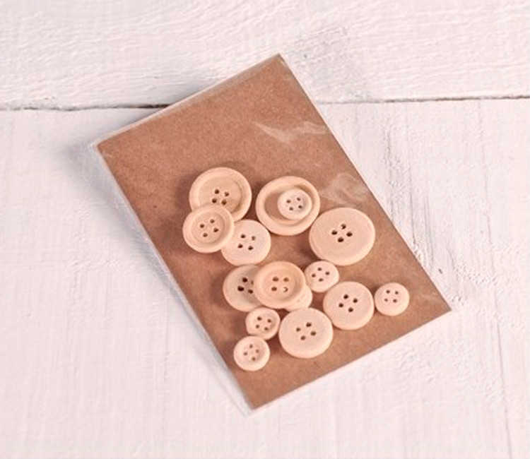 Wooden Buttons | SelfPackaging