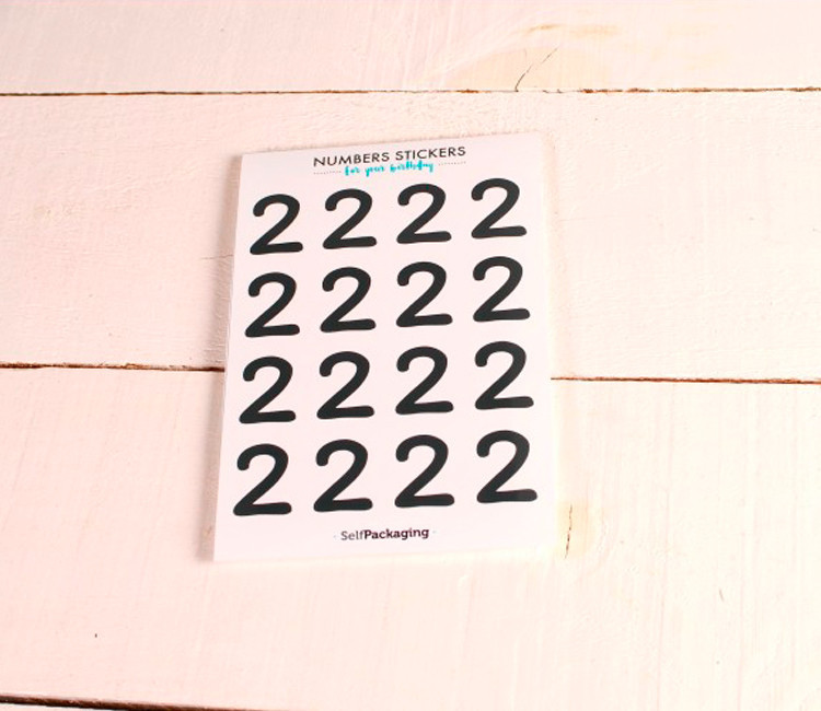Stickers chiffres pour les fêtes Stickers chiffres pour les fêtes