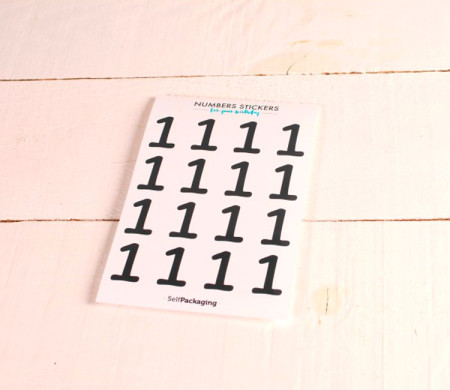 Party number stickers