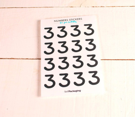 Party number stickers