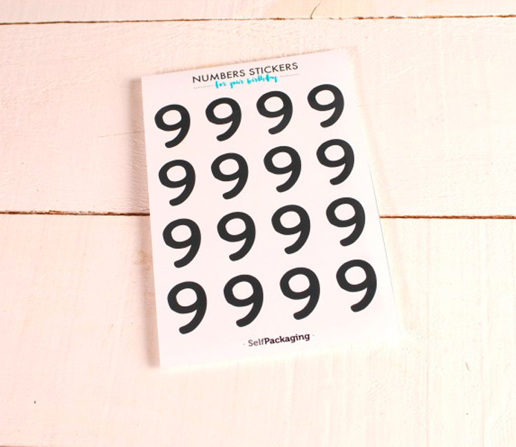 Stickers chiffres pour les fêtes Stickers chiffres pour les fêtes