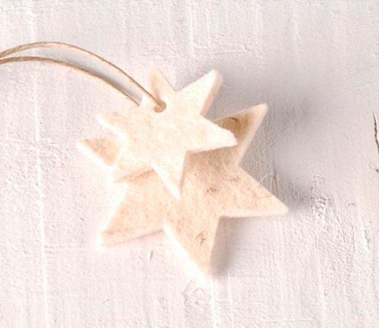 Estrellas de fieltro para colgar y decorar Estrellas de fieltro para colgar y decorar