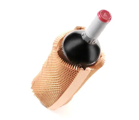 Protège Bouteille Nid d'Abeille (Éco) | SelfPackaging