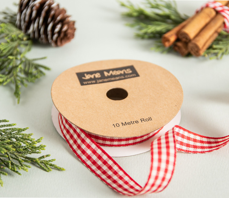 Cinta grosgrain con cuadros vichy, ¡decora tus regalos! Cinta grosgrain con cuadros vichy, ¡decora tus regalos!