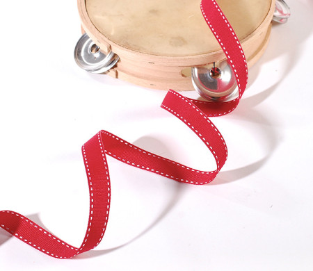 Red Stitched Ribbon | SelfPackaging