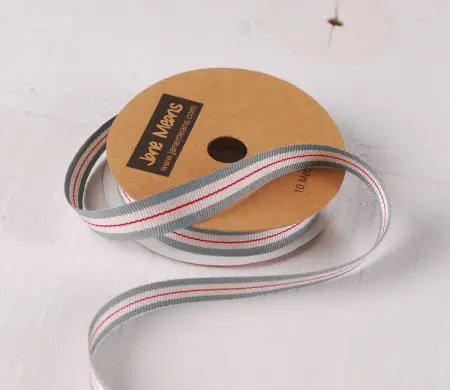Cinta grosgrain a rayas para decorar regalos originales