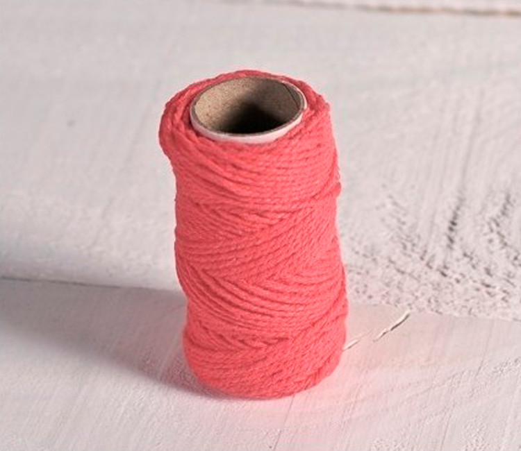 Cordón de color coral para decorar regalos Cordón de color coral para decorar regalos