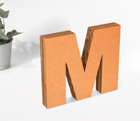 Uppercase Cardboard Letters