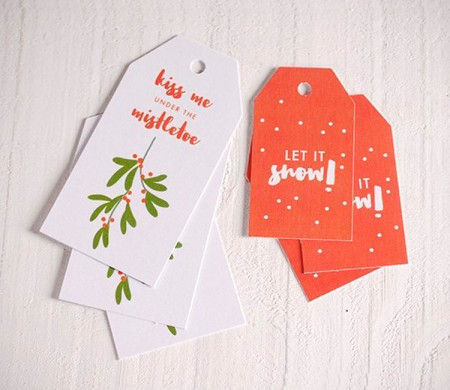 Set of Christmas Gift Tags