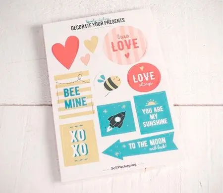 Kit de Adhesivos con Mensajes LOVE	