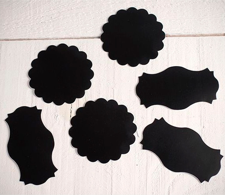 Pegatinas de Pizarra en Forma de Etiquetas Pegatinas de Pizarra en Forma de Etiquetas