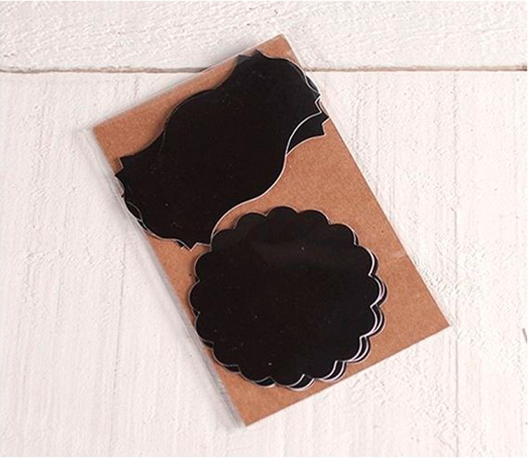 Pegatinas de Pizarra en Forma de Etiquetas Pegatinas de Pizarra en Forma de Etiquetas