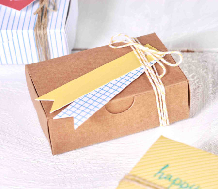 Caja Pequeña Color Kraft Caja Pequeña Color Kraft