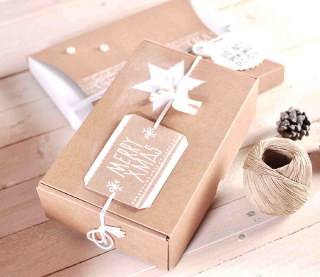 Nachhaltige Weihnachtsbox aus Karton mit FSC – Geschenkverpackung