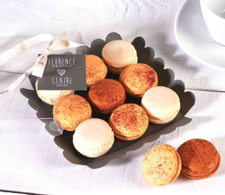 Caja para Macarons con Cinta Impresa Caja para Macarons con Cinta Impresa