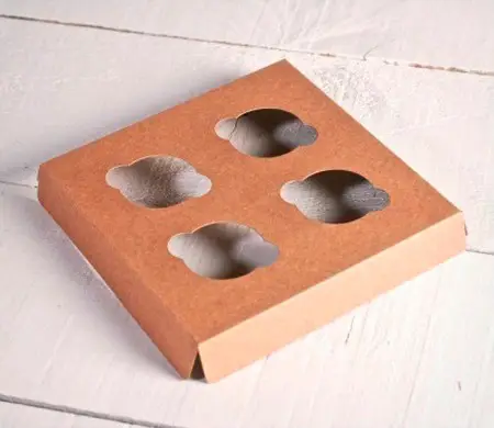 Holder para 4 mini cupcakes, perfecto para pastelerías