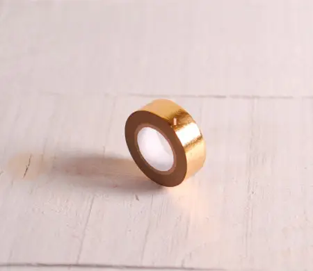 Washi Tape Dorado (Estampado Geométrico) | Selfpackaging