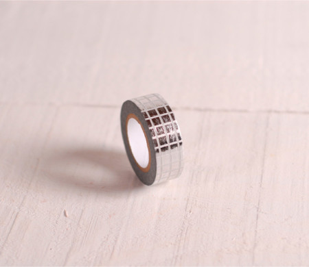 Washi tape with silver squares