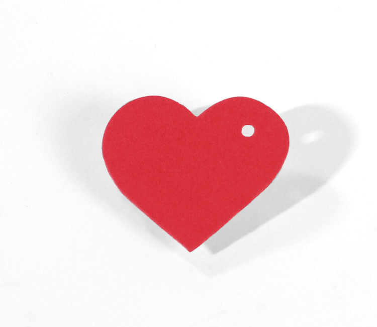 Coeur en Carton Pendentif 10 pcs.