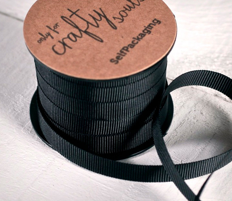 Schwarzes Grosgrain Band | SelfPackaging