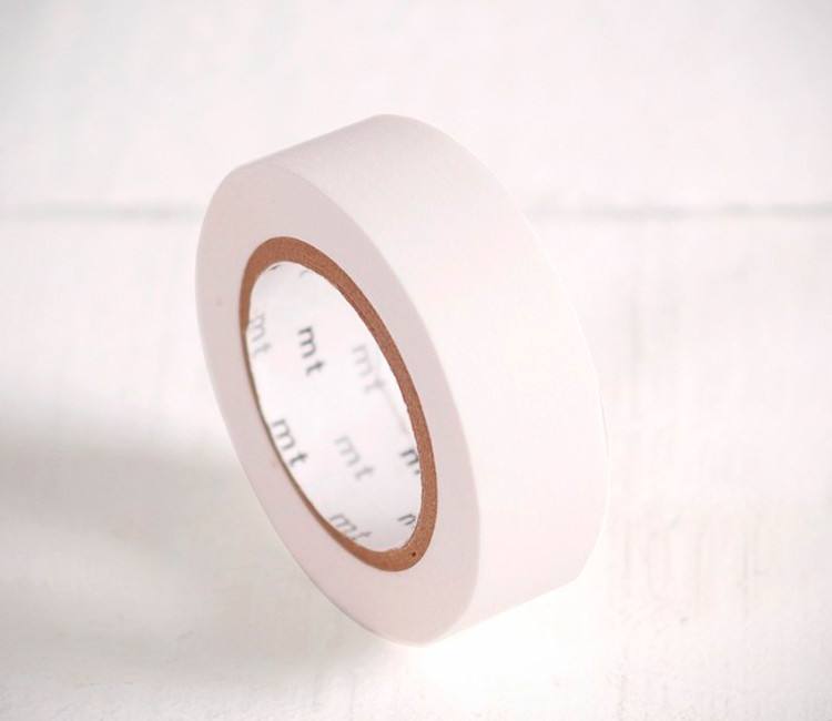 Washi tape white matte