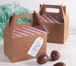 Picknick-Schachtel dekoriert für Ostern