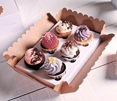 Caja de Cartón para 6 Cupcakes Caja de Cartón para 6 Cupcakes