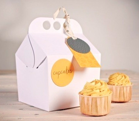 Cupcake-Schachtel mit Griff für Feiern | SelfPackaging