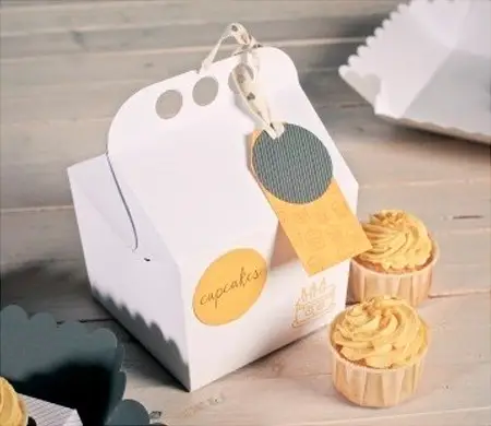 Caja para cupcakes con asa...