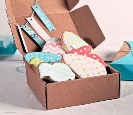 Self-assembly box for cookies